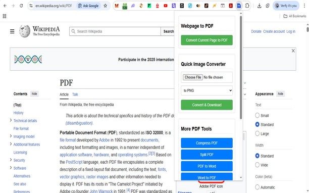 Image to PDF Converter : Save as Pdf kiegészítő - Opera-kiegészítők
