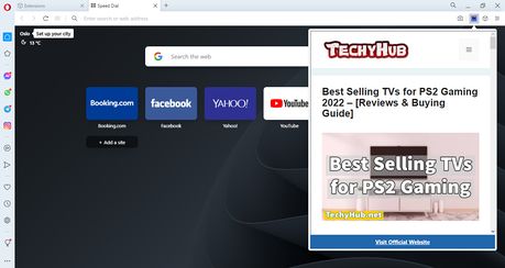 Extensión TechyHub - Reviews & Guide - Complementos de Opera