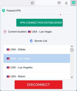 PaladinVPN - 100% Unlimited Free VPN Proxy扩展 - Opera 插件