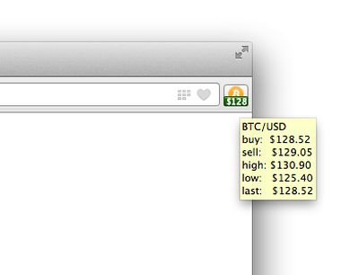 Extensão Bitcoin ticker - Complementos do Opera