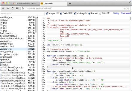 Extension source viewer extension - Opera add-ons