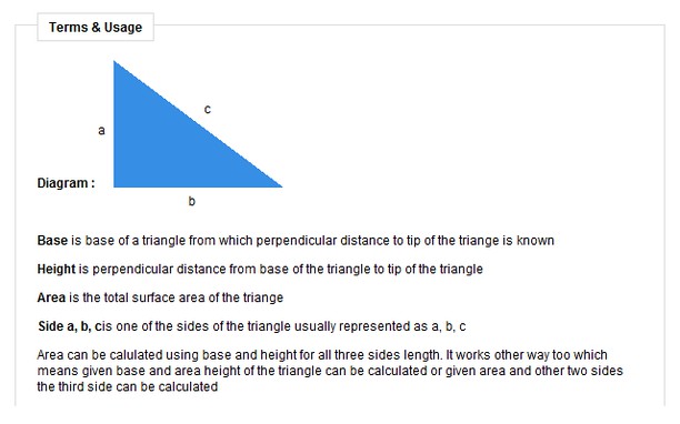 Area of a Triangle extension - Opera add-ons
