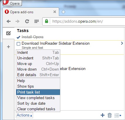 Gtasks Sidebar Extension Opera Add Ons