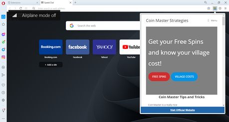 Coin Master Strategies extension - Opera add-ons