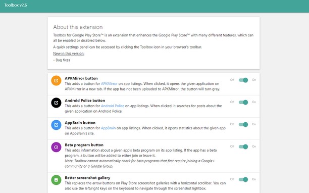 Toolbox for Google Play Store™ extension - Opera add-ons