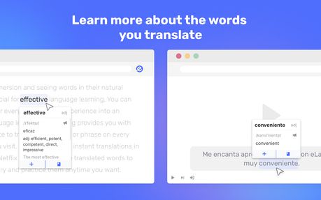 eLang Translator: Translate text & subtitles extension