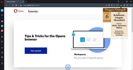 Magyar Nevnapok extension - Opera add-ons