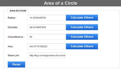Area Of A Circle Extension Opera Add Ons
