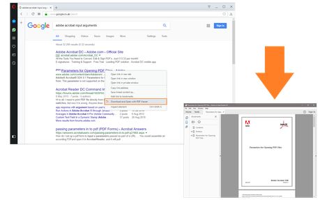 Extensão Open in PDF Viewer - Complementos do Opera