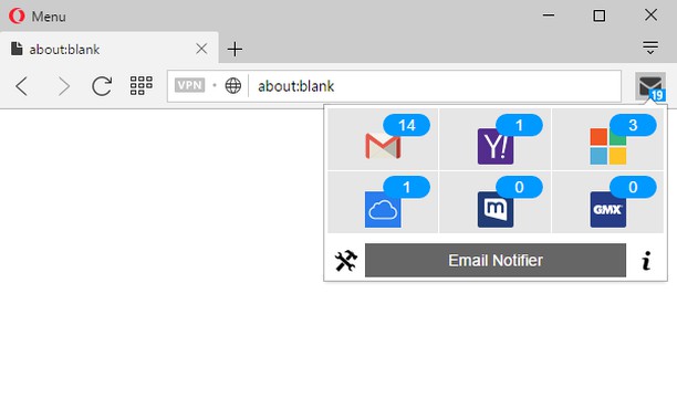 Email Notifier Extension Opera Add Ons Screenshot For Email Notifier