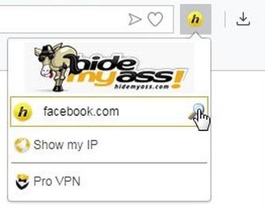 HideMyAss - Free Web Proxy Ekstenzija - Opera Dodaci
