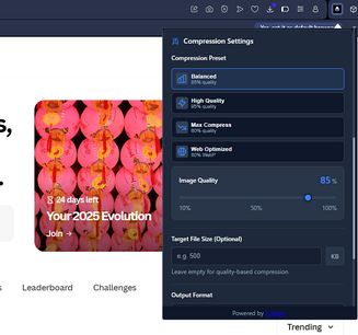 Toolspy Image Compressor extension - Opera add-ons