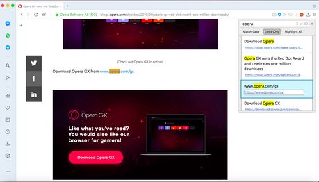 Fast. Find Program Extensão Fast Find - Complementos do Opera