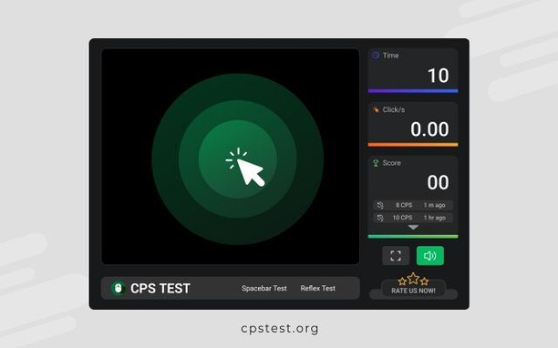 CPS Test Check Click Per Second CPS Tester Erweiterung Opera Add ons