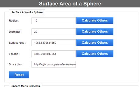 Surface Area of a Sphere extension - Opera add-ons