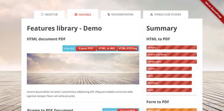 HTML5 PDF bar