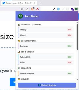 Tech Finder - Website Technology Detector extension - Opera add-ons