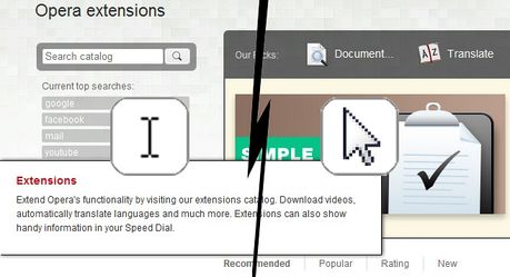 CursorAdjust extension - Opera add-ons