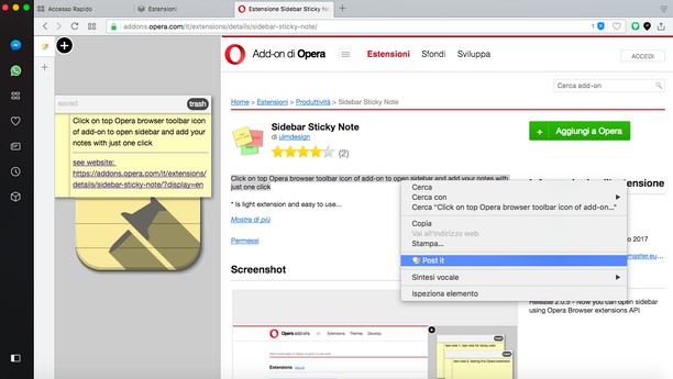 Note Sidebar Extension Sidebar Sticky Note extension - Opera add-ons