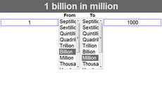 How many Millions in a Billion extension - Opera add-ons