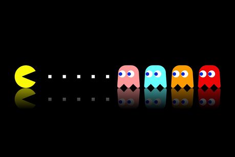 รูปพื้นหลัง pac-man black - Add-on ของ Opera