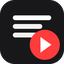 Расшифровка видео YouTube — текст 아이콘